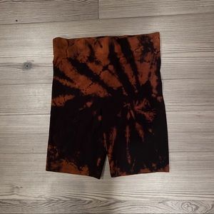 Hand Bleached Bike Shorts